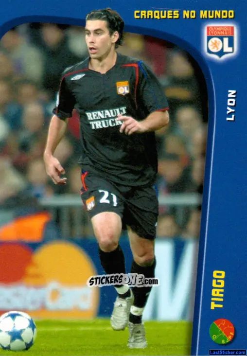 Sticker Tiago Mendes - Megacraques 2005-2006 n. 132 - Panini