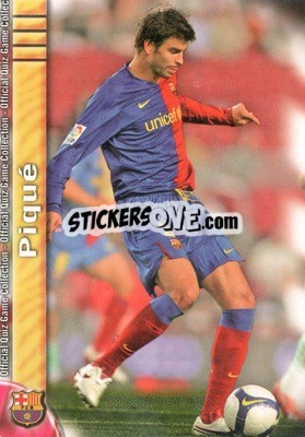 Sticker Piqué - Campeonato Nacional De Liga 2009-2010 n. 10 - Mundicromo