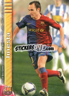 Sticker Iniesta - Campeonato Nacional De Liga 2009-2010 n. 17 - Mundicromo