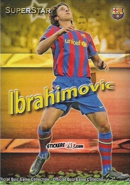 Cromo Ibrahimovic - Campeonato Nacional De Liga 2009-2010 n. 26 - Mundicromo