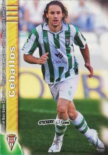 Cromo Ceballos - Campeonato Nacional De Liga 2009-2010 n. 970 - Mundicromo