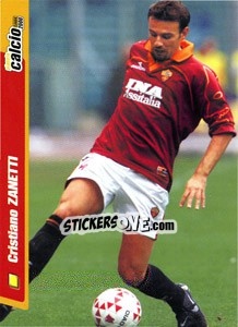 Cromo Cristiano Zanetti - Pianeta Calcio 1999-2000 - Ds
