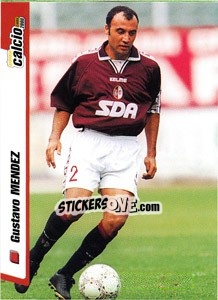Cromo Gustavo Mendez - Pianeta Calcio 1999-2000 - Ds