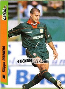 Figurina Filippo Maniero - Pianeta Calcio 1999-2000 - Ds