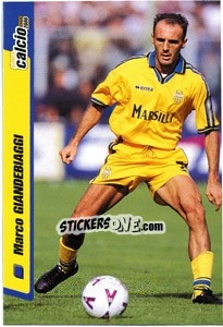 Figurina Marco Giandebiaggi - Pianeta Calcio 1999-2000 - Ds