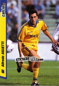 Figurina Alfredo Aglietti - Pianeta Calcio 1999-2000 - Ds