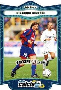 Sticker Giuseppe Signori - Pianeta Calcio 1999-2000 n. 297 - Ds