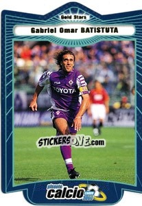 Sticker Gabriel Omar Batistuta - Pianeta Calcio 1999-2000 n. 298 - Ds