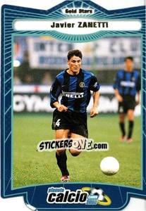 Sticker Javier Zanetti - Pianeta Calcio 1999-2000 - Ds