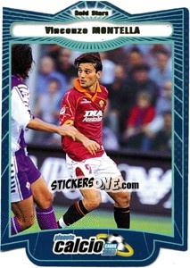 Figurina Vincenzo Montella - Pianeta Calcio 1999-2000 - Ds