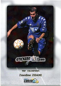 Cromo Zinedine Zidane - Pianeta Calcio 1999-2000 - Ds