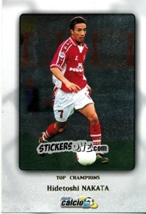 Figurina Hidetoshi Nakata - Pianeta Calcio 1999-2000 - Ds