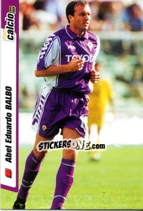 Cromo Abel Balbo - Pianeta Calcio 1999-2000 - Ds