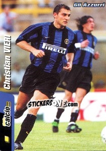 Figurina Christian Vieri - Pianeta Calcio 1999-2000 - Ds