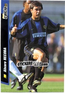 Cromo Alvaro Recoba - Pianeta Calcio 1999-2000 - Ds