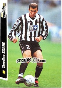 Sticker Zinedine Zidane - Pianeta Calcio 1999-2000 n. 100 - Ds