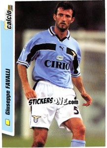 Figurina Giuseppe Favalli - Pianeta Calcio 1999-2000 - Ds
