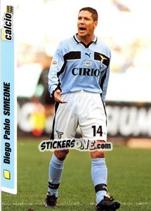 Figurina Diego Simeone - Pianeta Calcio 1999-2000 - Ds