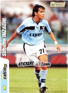 Cromo Simone Inzaghi - Pianeta Calcio 1999-2000 - Ds