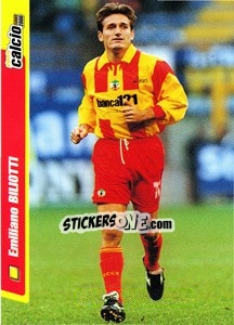 Figurina Emiliano Biliotti - Pianeta Calcio 1999-2000 - Ds