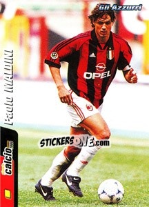 Sticker Paolo Maldini - Pianeta Calcio 1999-2000 n. 143 - Ds