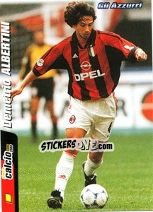 Figurina Demetrio Albertini - Pianeta Calcio 1999-2000 - Ds