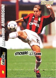 Figurina Massimo Ambrosini - Pianeta Calcio 1999-2000 - Ds