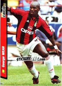 Sticker George Weah - Pianeta Calcio 1999-2000 - Ds