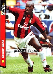 Sticker George Weah - Pianeta Calcio 1999-2000 n. 156 - Ds