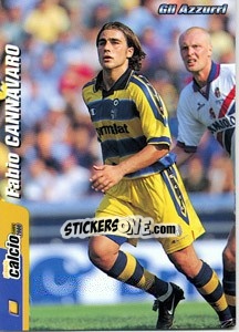 Figurina Fabio Cannavaro - Pianeta Calcio 1999-2000 - Ds