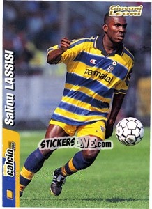 Figurina Saliou Lassisi - Pianeta Calcio 1999-2000 n. 162 - Ds