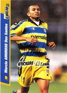 Figurina Amoroso - Pianeta Calcio 1999-2000 n. 175 - Ds