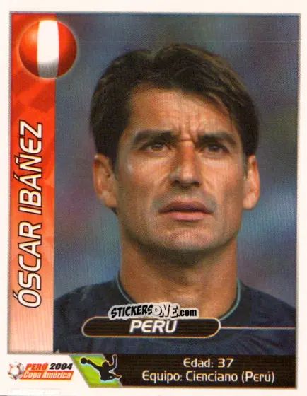 Sticker Oscar Ibanez - Copa América. Perù 2004 n. 30 - Navarrete