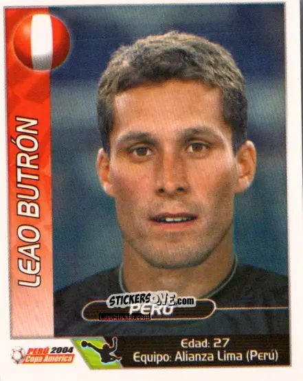 Sticker Leao Butron - Copa América. Perù 2004 n. 31 - Navarrete