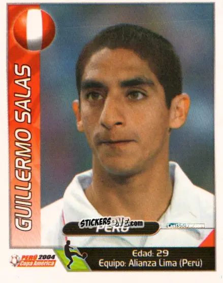 Sticker Guillermo Salas - Copa América. Perù 2004 n. 32 - Navarrete