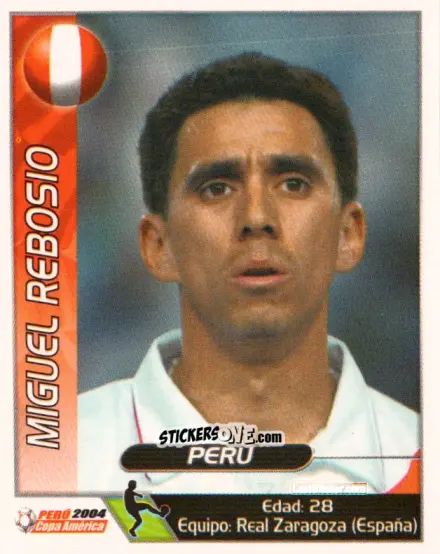 Sticker Miguel Rebosio - Copa América. Perù 2004 n. 33 - Navarrete