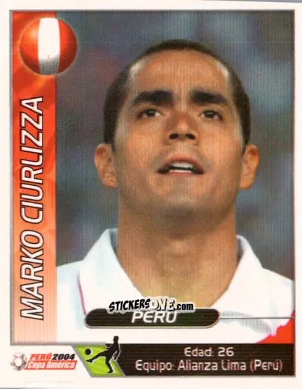 Sticker Marko Ciurlizza - Copa América. Perù 2004 n. 37 - Navarrete