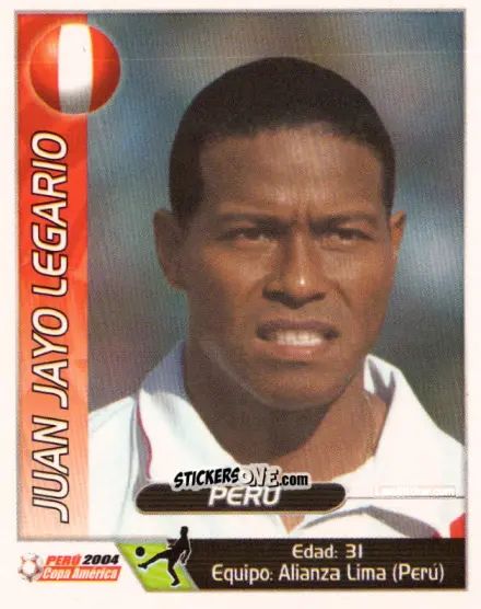 Sticker Juan Jayo Legario - Copa América. Perù 2004 n. 38 - Navarrete