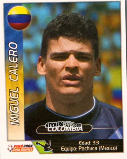 Sticker Miguel Calero - Copa América. Perù 2004 n. 47 - Navarrete