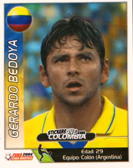 Cromo Gerardo Bedoya - Copa América. Perù 2004 n. 49 - Navarrete