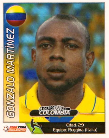 Sticker Gonzalo Martinez - Copa América. Perù 2004 n. 52 - Navarrete