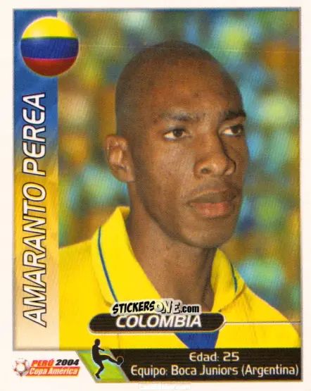Sticker Amaranto Perea - Copa América. Perù 2004 n. 53 - Navarrete