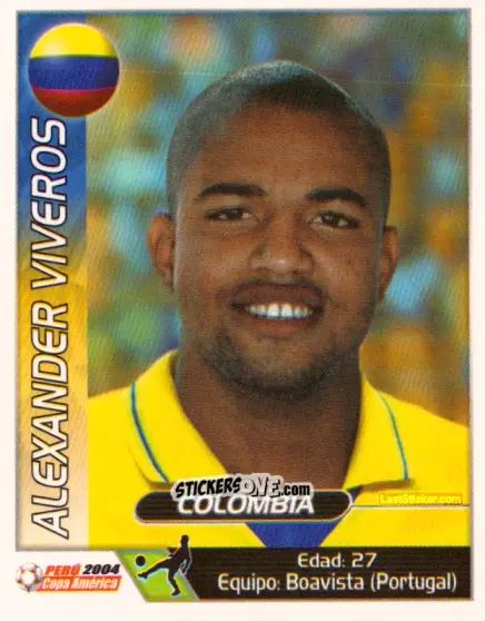 Sticker Alexander Viveros - Copa América. Perù 2004 n. 54 - Navarrete