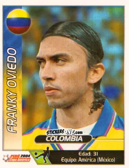 Sticker Franky Oviedo - Copa América. Perù 2004 n. 57 - Navarrete