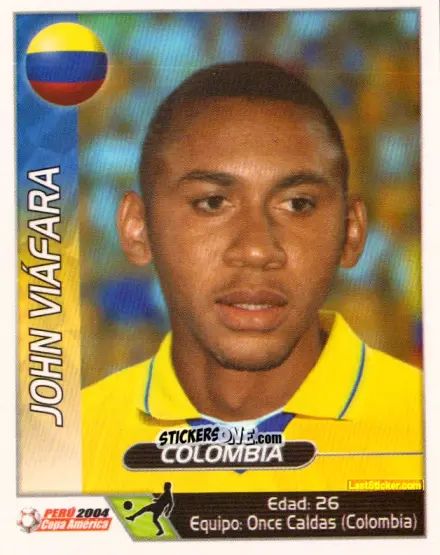 Sticker John Viafara - Copa América. Perù 2004 n. 58 - Navarrete