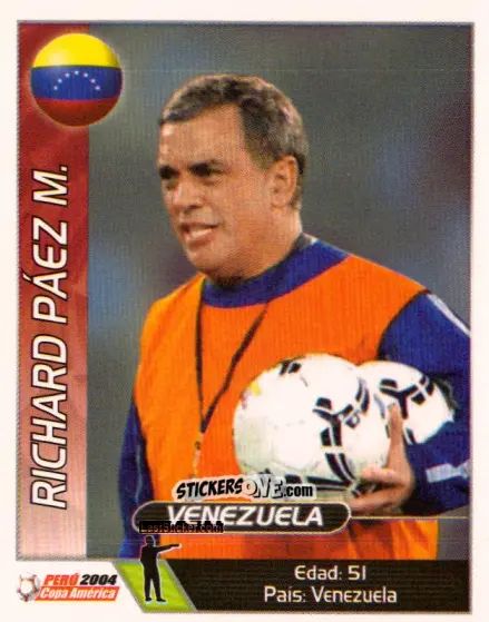 Sticker Richard Paez M. - Copa América. Perù 2004 n. 63 - Navarrete