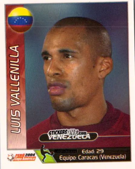 Sticker Luis Vallenilla - Copa América. Perù 2004 n. 66 - Navarrete