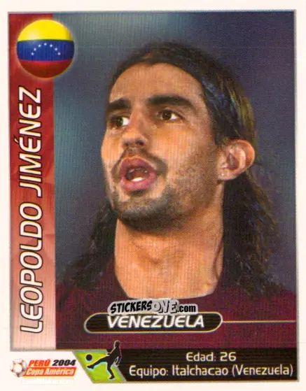 Sticker Leopoldo Jimenez - Copa América. Perù 2004 n. 71 - Navarrete
