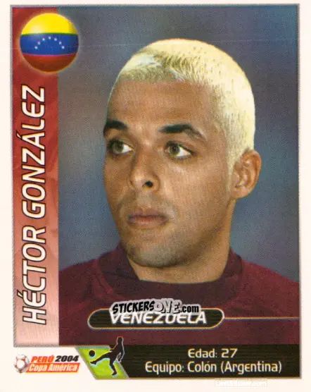 Sticker Hector Gonzalez - Copa América. Perù 2004 n. 74 - Navarrete