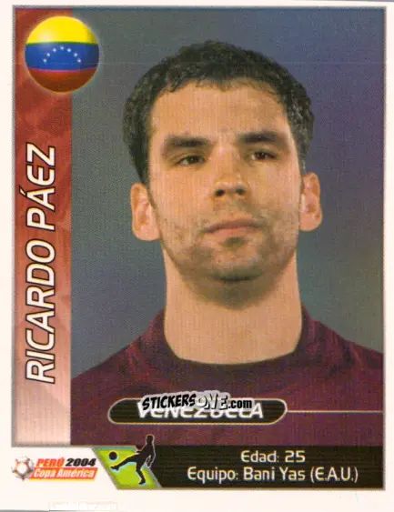 Sticker Ricardo Paez - Copa América. Perù 2004 n. 75 - Navarrete